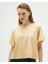Bej Oversize Crop T-Shirt 6
