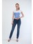 Kadın Slim Fit Likralı Lacivert Jean Pantolon 1