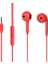 EH104R 3.5mm Jacklı Kablolu Kulak Içi Mikrofonlu Kırmızı Kulaklık 1