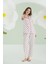 Nbb 68162 Ekru Kalpli Önden Düğmeli Pijama Takımı 2