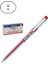 6405 My-Kıng Jel Metal Klips Kalem Kırmızı 0,5mm 12'li 1