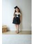 Fiyonk Detaylı Etekli kız Takımı günlük rahat okul kombini 2