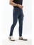 Erkek Slim Fit Likralı Mavi Jean Pantolon 7