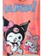 Kuromi ve My Melody Baskılı Şeftali Tişört ve Şort Kız Çocuk Takımı (4-11 Yaş) 3