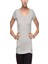 Kadın Gri Melanj Derin Yuvarlak Yaka T-Shirt 66003 2