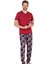 Erkek Kısa Kollu V Yaka Penye Pijama Takımı 1