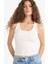 Regular Fit Kare Yaka Basic Düz Fitilli Kaşkorse 2'li Atlet F5589AX25SM 2