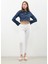 Kadın Püsküllü Crop Jean Ceket 5