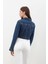 Kadın Püsküllü Crop Jean Ceket 9