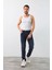 Erkek Likralı Straight Fit Jean Pantolon Mavi 3