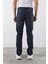 Erkek Likralı Straight Fit Jean Pantolon Mavi 6