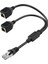 Powermaster PM-25434 Erkek RJ45 To 2 x Dişi Ethernet Çoklayıcı Splitter Dağıtıcı Internet Soketi Çoğaltıcı 1