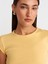 31779 Bisiklet Yaka Basic T-Shirt-Sarı 3
