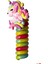 Pembe Renk Unicorn Figürlü Yaylı Toka Spiral Toka Makarna Toka 1
