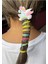 Mavi Renk Unicorn Figürlü Yaylı Spiral Toka 2