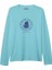 Unisex Bisiklet Yaka Sherlock Holmes Baskılı Turkuaz Sweatshirt – 1. Sınıf %100 Pamuk Iplikten, Yumuşak Dokulu, Spor ve Gündelik Giyime Uygun 1
