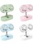 F6 Şarjlı 3 Kademeli Karışık Renk Çift Fanlı Taşınabilir Masaüstü Usb Fan 1