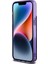 Apple iPhone 14 Pro Max Kılıf Guess Orjinal Lisanslı Transparan Sıvılı Simli Altın Çizgili Kapak Mor 4