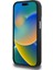 Apple iPhone 14 Pro Max Kılıf Guess Lisanslı M-Safe Şarj Özellikli Grained Triangle Kapak Siyah 4