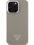 Apple iPhone 14 Pro Max Kılıf Guess Lisanslı M-Safe Şarj Özellikli Grained Triangle Kapak Kahverengi 2