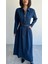 8938 - Yarım Fermuarlı Uzun Rahat-Şık Kadın Elbisesi 3