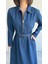 8938 - Yarım Fermuarlı Uzun Rahat-Şık Kadın Elbisesi 4