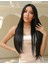 Isıya Dayanıklı Yarımay Çıt Çıt Saç - 1b - Siyah - Düz - 60 cm - 110 gr 2