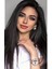 Isıya Dayanıklı Yıkanabilir Yarımay Premium 2# Siyah – Düz – 65 cm - 231 gr – 2 Adet Yan Çıtçıt Saç 2