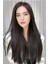 Isıya Dayanıklı Yıkanabilir Yarımay Premium 2# Siyah – Düz – 65 cm - 231 gr – 2 Adet Yan Çıtçıt Saç 5