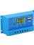 Güneş Şarj Kontrol Cihazı Pwm LCD Ekran Parametre Ayarlanabilir 2 USB Güneş Şarj Regülatörü Mavi 12V 24V (Yurt Dışından) 2
