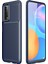 Huawei P Smart 2021 Kılıf Auto Focus Karbon Kapak - Lacivert Dpmah 1