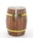 Pirinç Ahşap Fıçı Kumbara 12.5 cm 1