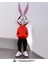 Bugs Bunny Figürü - Renkli - Özel Tasarım 36 cm (Kırmızı) 4