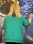 Sweatshirt,leopar Detayları,el Işi,yüksek Kalite,3iplik,pamuklu,yeşil,cepli,şapkalı,taşli ve Inci 3