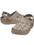 210927 Classic Floral Cut Out Clog Karamel Unisex Terlik 4