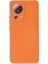 Xiaomi Mi 13 Lite Kılıf Nano Içi Kadife Silikon - Turuncu Dpmah 1