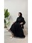 25Y4687 Abiye Çalı Kuşu Komple Taş ve Pul Işleme Kolları Kurdela Detay - Tane - 25Y4687 - Siyah - 42 1
