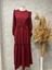 25Y61082 Elbise Etek Arası Dantelli Astarlı - Rita - 25Y61082 - Bordo - 36 1