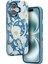 Iphone 16 Flower Series Magsafe Kapak - Mavi Dpmah 4