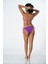 Kreasyonu Mor, Kırmızı, Pembe Zigzag Desenli Straplez Bikini Takımı 2