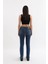 Kadın Likralı Jean Pantolon Mavi 6