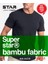 Erkek Siyah Organik Bambu Sıfır Yaka Kısakol T-Shirt 1