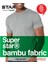 Erkek Gri Organik Bambu Sıfır Yaka Kısakol T-Shirt 1