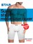 Erkek Beyaz Modal Beli Kemerli Uzun Boxer 1
