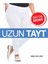 Kadın Beyaz Saf Pamuk Uzun Tayt 1