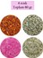 Kesme Cam Boncuk 2mm - 4 Renk - Toplam 80 Gram - Bnc441 1