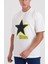 Erkek Oversize Yıldız Baskılı T-Shirt 3