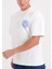 Erkek Oversize Alev Baskılı T-Shirt 1
