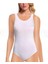 Kadın Beyaz Modal Geniş Askılı Çıtçıtlı Body 2