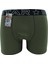 Erkek Haki Beli Kemerli Lycralı Boxer 1